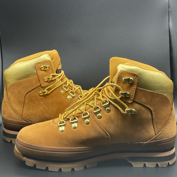 Timberland Euro Hiker F/L Waterproof Gold Light Brown Hiking Boots Womens - Picture 5 of 9